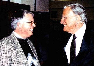 Dan Wooding with Billy Graham