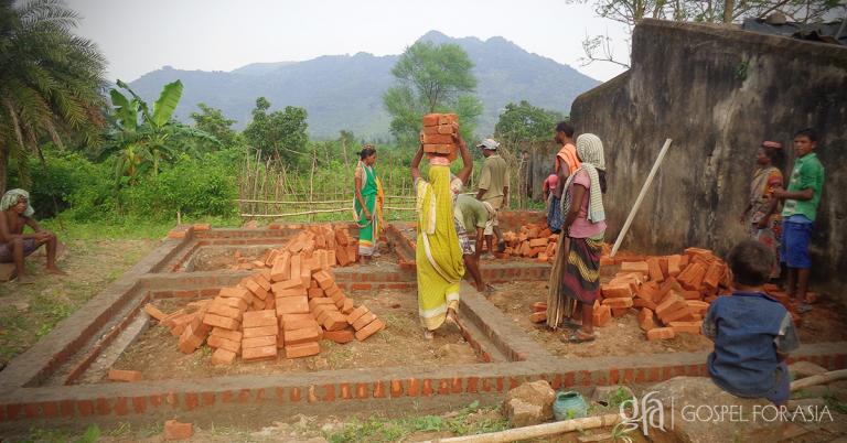 Gospel for Asia Builds New Cement Home for Indian Widow and her Daughter