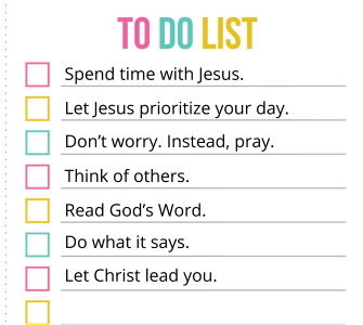 Let Jesus Write Your To-Do List