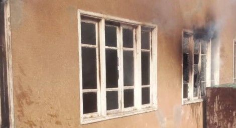 Evangelical church built in 1939 partially destoryed by fire